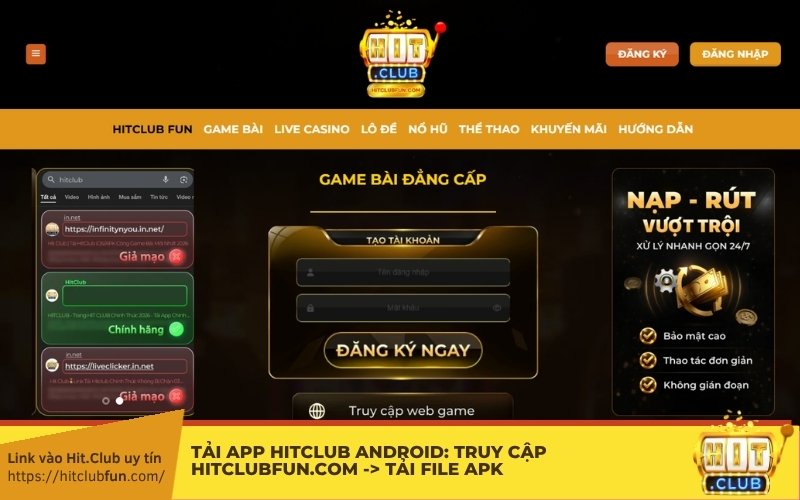Tải App HitClub Android: Truy cập fifa19kopen.nl -> Tải file APK -> Mở quyền "Nguồn không xác định" -> Cài đặt & Chiến ngay!